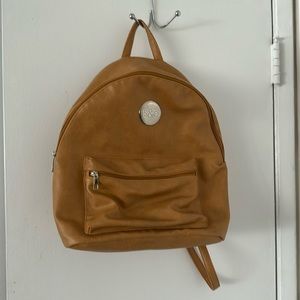 Vegan leather backpack